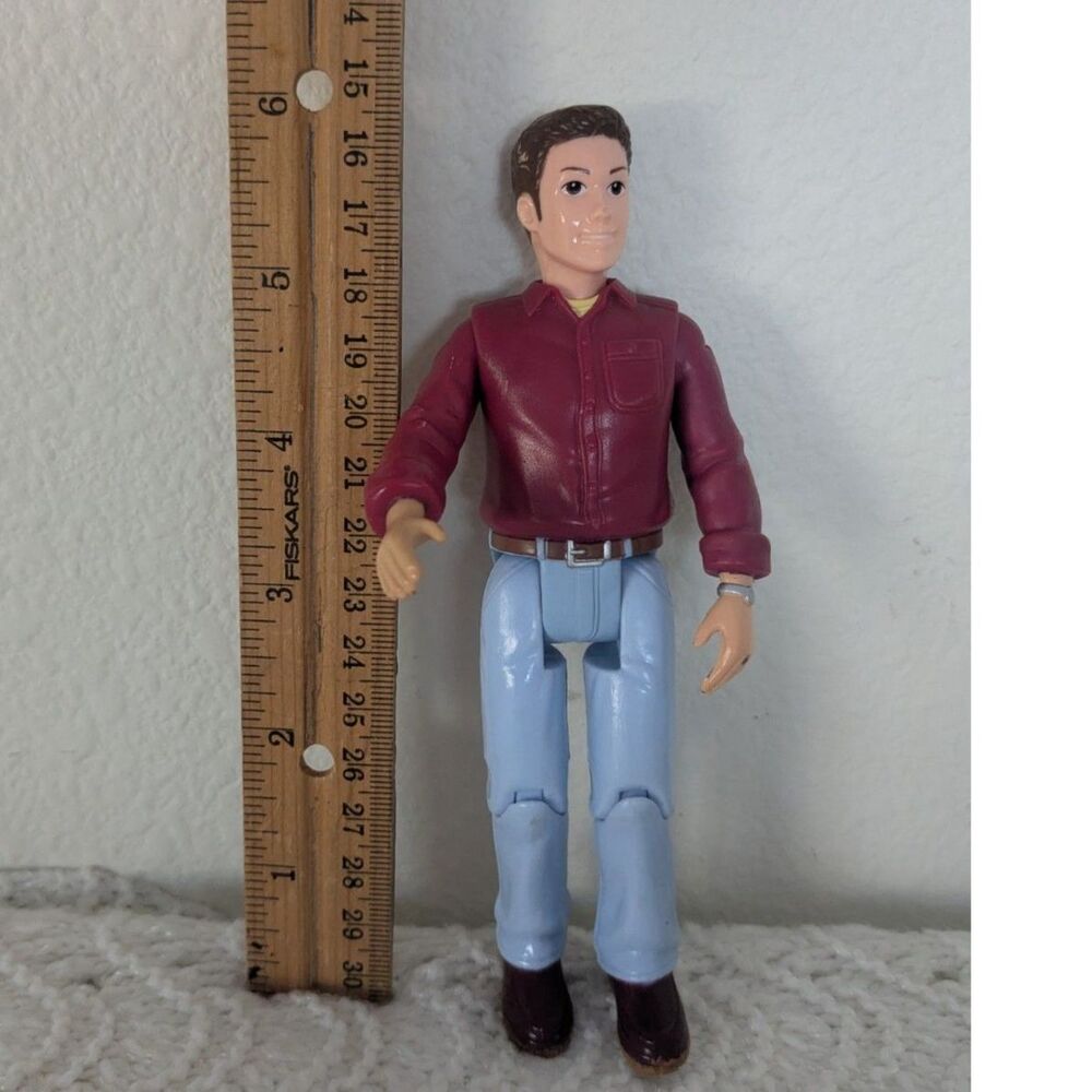 Fisher-Price 2006 Loving Family 6" Dad Doll Red Shirt and Jeans